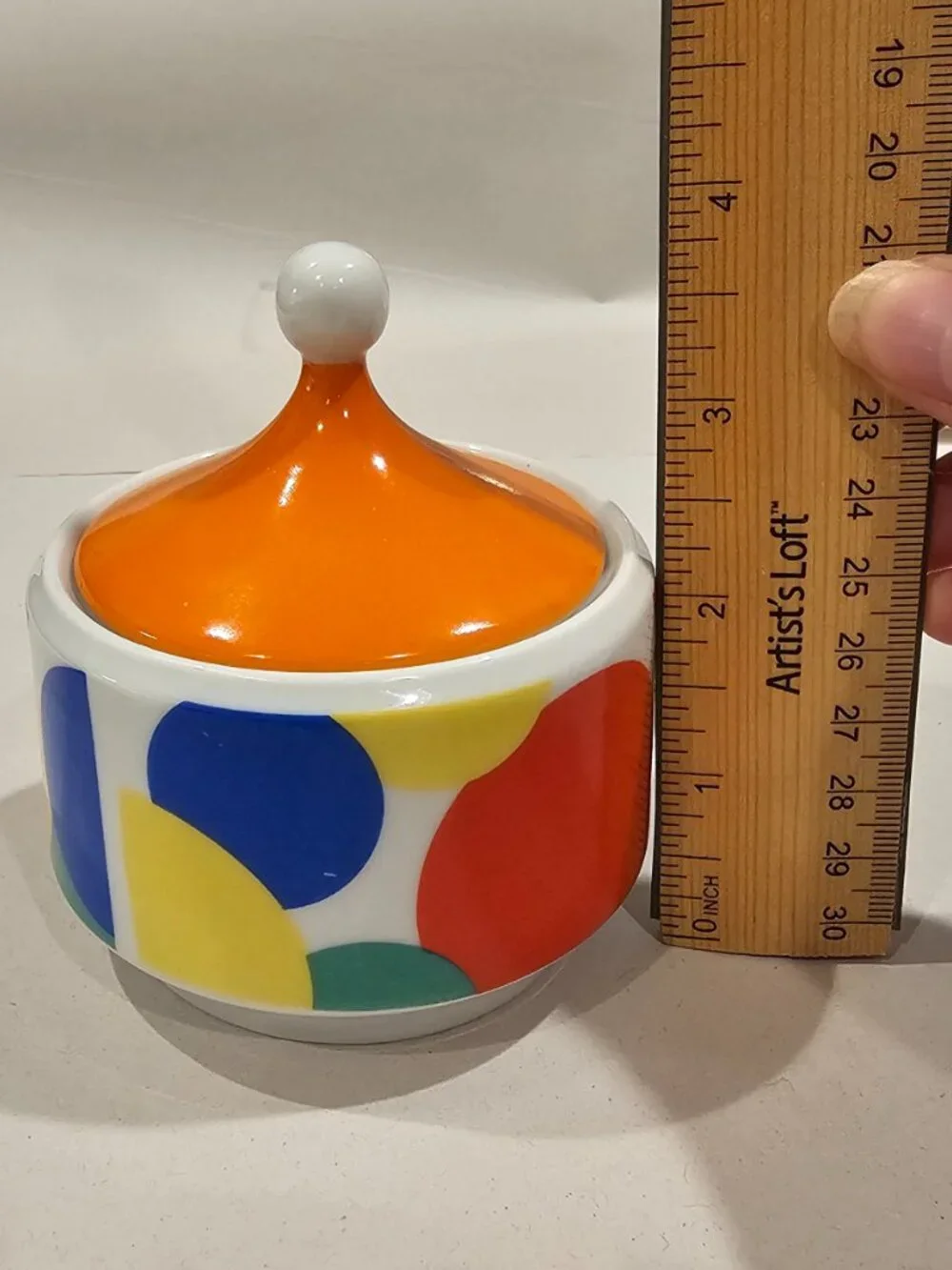 Vintage Arnart Capri by Maria 2833 Covered Sugar Bowl Mid Century Japan Floral